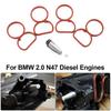 11618507239 Car Engine Intake Inlet Swirl Flap Delete Blank Plug Bung Metal With Manifold Gasket For BMW N47 E90 N57 N57S 2.0D