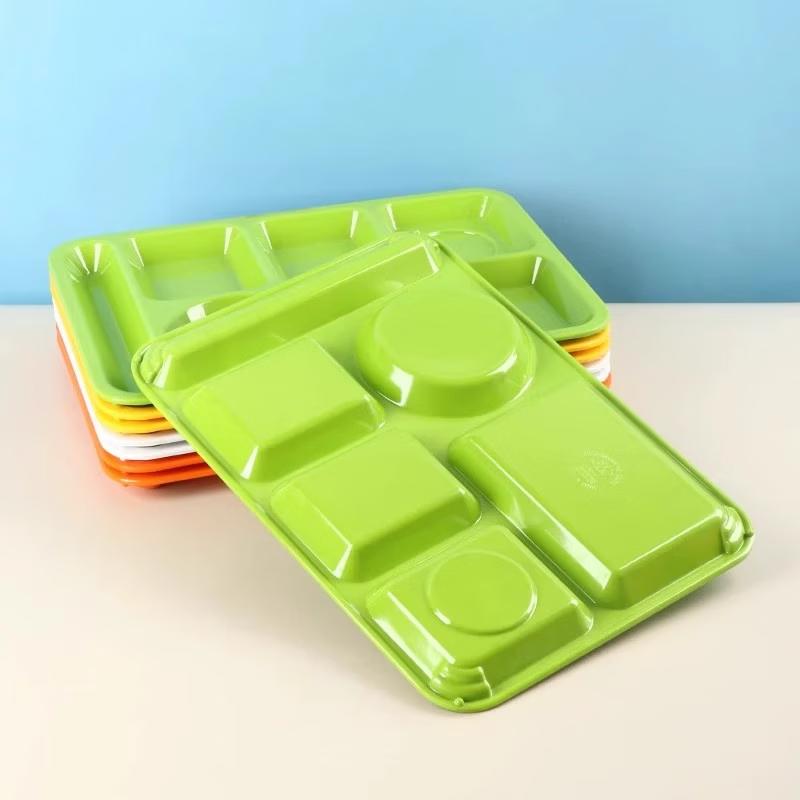 Thickened A5 Melamine Divided Cafeteria Tray