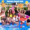 Children's Inflatable Basketball Hoop Swimming Pool Water Floating Objects Throwing Ring Basketball Hoop Toys Set for Swimming