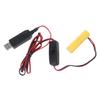 LR6 AA Battery Eliminator 1M USB Power Supply Cable Replace 2 AA Battery for LED