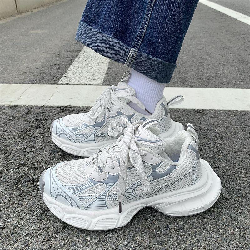 American Retro High-End Men'S Tide Hong Kong Style Street Shot Platform Couple Casual Sports Shoes Women