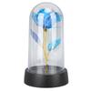 Blue Flower Night Light Romantic Ambient Bedside Sleeping Glass  Flower Lamp for Bedroom Desktop