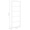 VidaXL Towel Rack White 45x10x115 Cm Steel