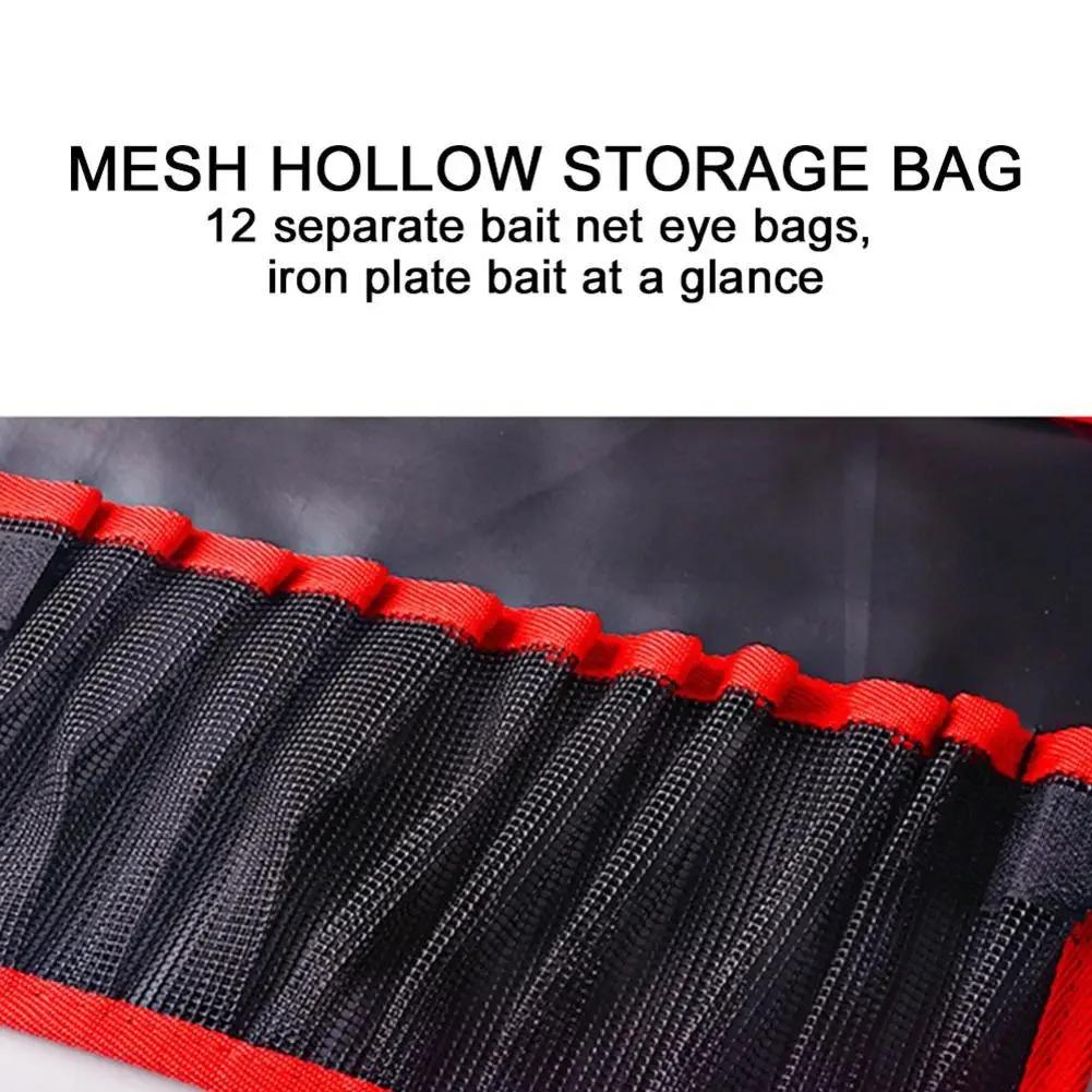 Angeltasche 12 Fächer Angeltasche Köder Organizer Köder Aufbewahrungstasche Wasserdicht Verstellbar Angellockköder Jig Tasche
