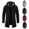 Men's 2024 Autumn/Winter Fleece-Lined Chenille Knit Cardigan & Trench Coat