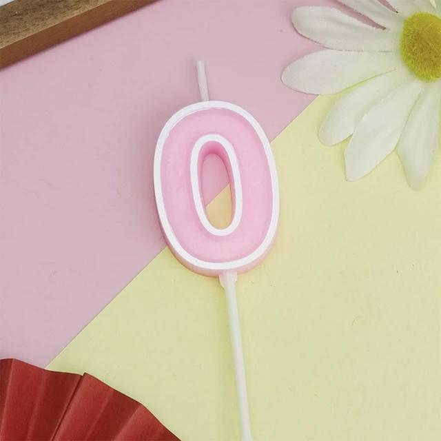 Candy Colored Happy Birthday Number Candle Children's Party Creative Cartoon Jelly Colored Valentine's Day Activity Candle