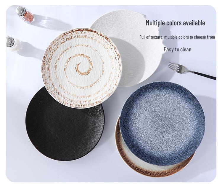Retro Japanese Ceramic Steak and Sushi Plate