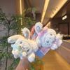Kawaii Cartoon My Melody Cinnamoroll Plush Toys Keychain Winter Silver Kuromi Backpack Pendant Stuffed Doll Girl Birthday Gift