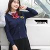 Preppy Style V-Neck Cardigan Sweater - Long Sleeve Sailor Knitwear for Students, Autumn/Winter Japanese JK Uniform