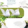 Simulation Foam White Pigeon Fake Artificial Imitation Bird Wedding Decor Model Handicraft Foam Doves Garden Ornament Home