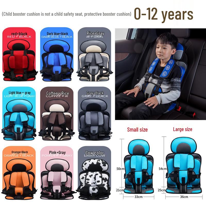 Portable Cross-Border Baby Booster Seat with Fixing Waistband and Cushion for All Seasons