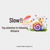 Cartoon Snail Reflective Rear Windshield Sticker - Slow Down & Keep Safe Distance