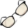 X Light Brown Fashion Glasses Clear Colored UV Popular [o] Black/Black (Non-prescription) Stylish, Round, Lenses, Lenses, Small/Large Sizes,