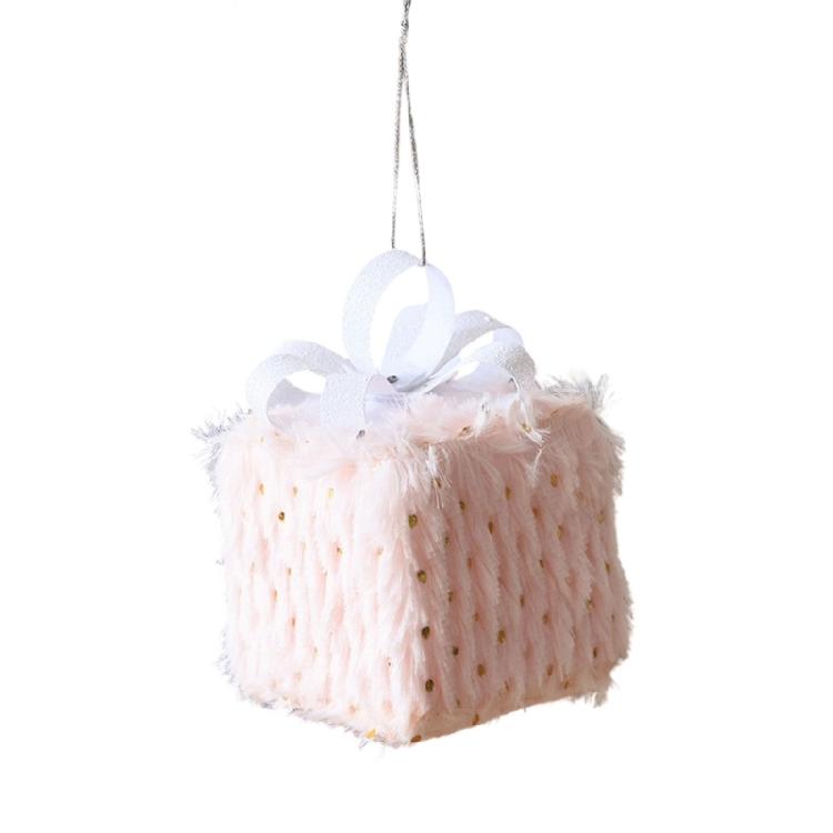 Fuzzy Christmas Ball Hanging Ornament For Mantels Wreath Winter Holiday Party Soft Plush Ball Christmas Tree Decoration