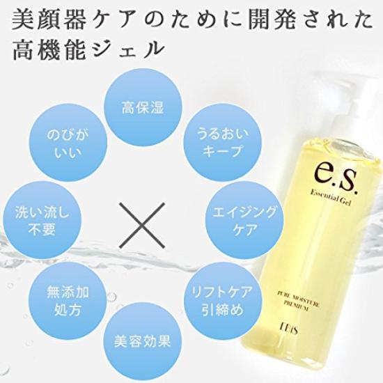 EBiS Essential Gel [310g] Facial Massager Gel, Alcohol-Free, Made in Japan, Unisex, Moisturizing Gel