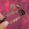 Red fire labradorite cuff bracelet copper wire wrapped bangle gemstone jewelry adjustable bracelet handmade bangle copper jewelry for gifts