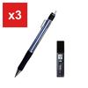 Tombow Mechanical Pencil for Mark Sheets 'Monowork' Set (with MONO Eraser and Lead), HB, 1.3mm, PCB-251