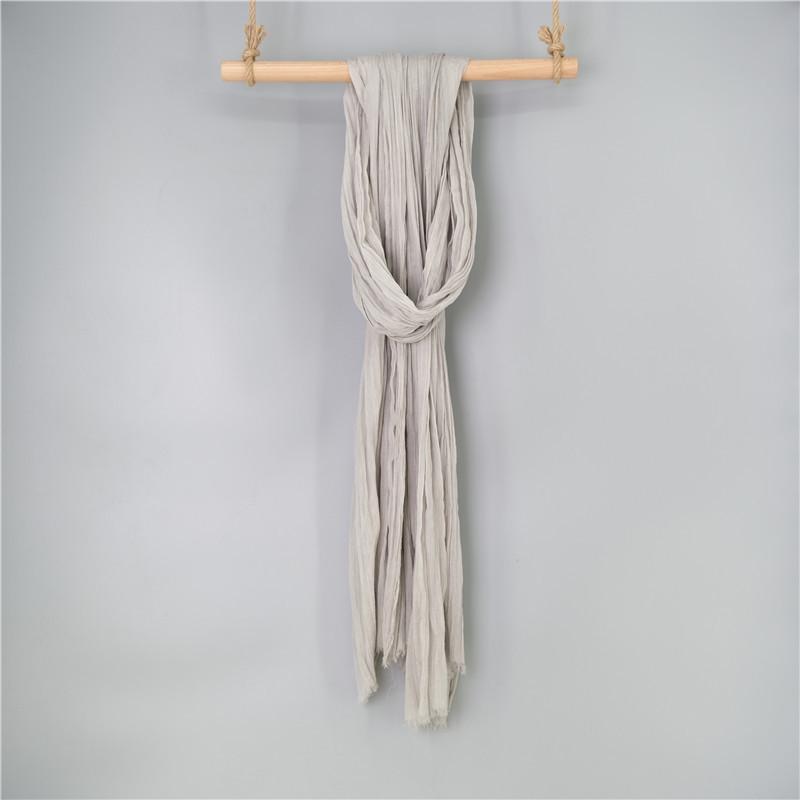 Extra Large Flowing Ethnic Dance Scarf - 120x260cm, Pure Cotton Silk Zen Gauze