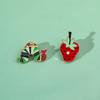 Take a Bite Strawberry Brooches Fruit Lapel Pins Clothing Accessories Metal Badge  Bags
