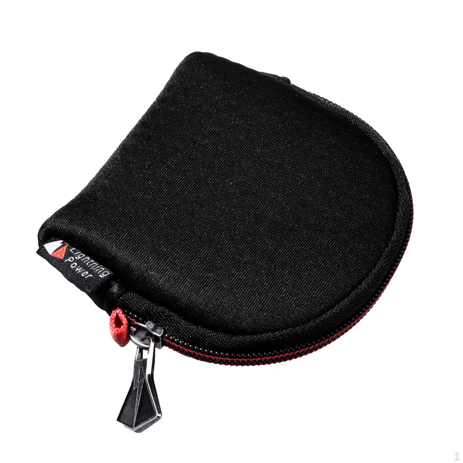 

Camera Pouch Lens Bag Professional Zipper Closure Photography Accessories Soft Padded Shockproof 11x2.5x11CM