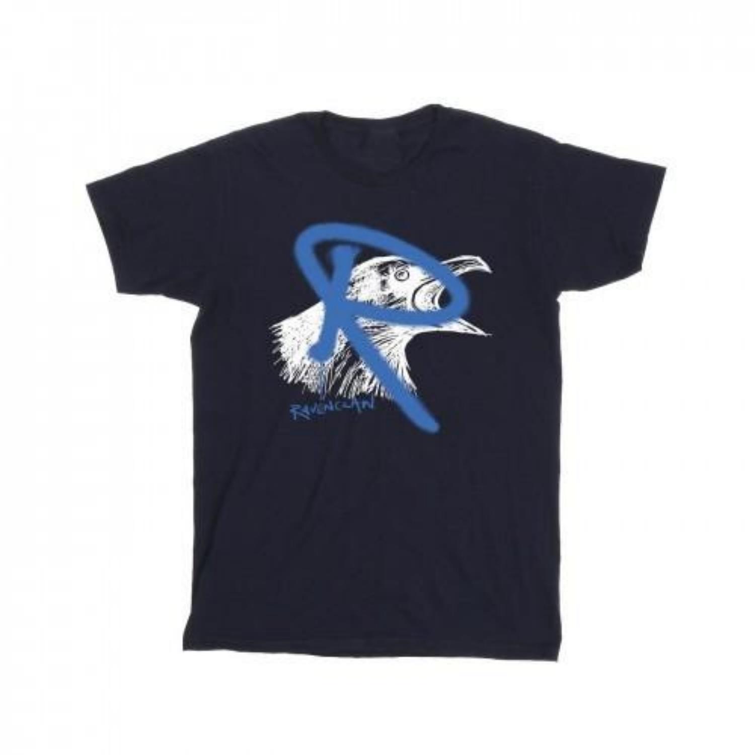 HARRY POTTER Girls Ravenclaw Pop Spray Cotton T-Shirt XXXXL