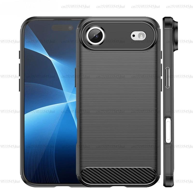 For iPhone 17 Air Case Anti-knock Soft Silicone Carbon Fiber Back Cover For iPhone 17 Air 17 Pro Max Case For iPhone 17 Air Case