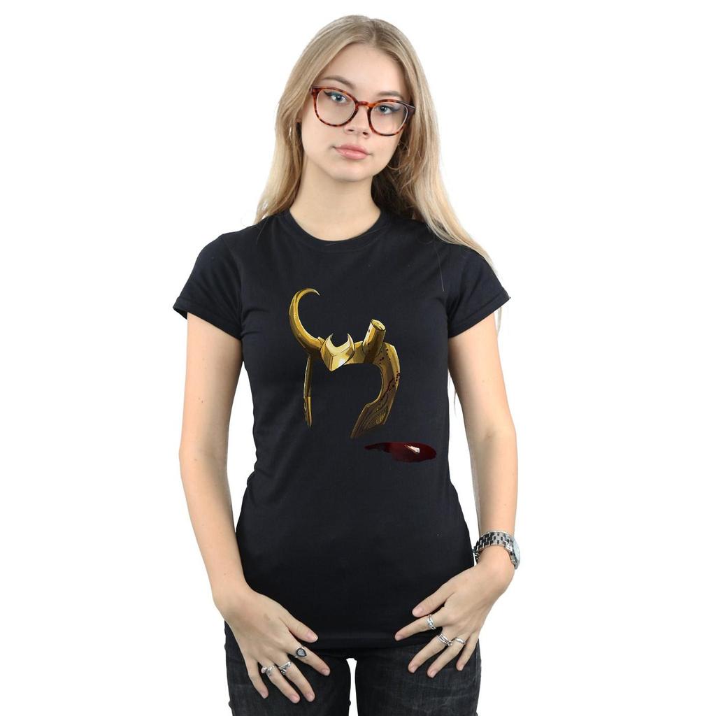 Marvel Womens/Ladies Loki Agent Of Asgard Helmet Cotton T-Shirt