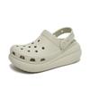 Crocs Classic Crush Platform Common Platform Slippers Bone White 207521 2y2