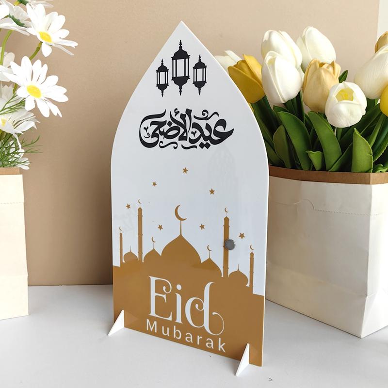 Ramadan Countdown Calendar Muslim Eid Al Fitr Party Desktop Plaque Calendar Acrylic Table Display Festival Countdown Calendar