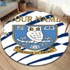 Sheffield Wednesday Football Club Custom Name Round Area Rug,Carpet Rug for Living Room Bedroom Sofa Playroom Decor,Non-slip Floor Mat