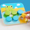 Montessori Houten Speelgoed Kleur Vorm Matching Puzzelspel Kleurrijk Kralen Kleurherkenning Vroeg Educatief Speelgoed Cadeau Voor Kinderen