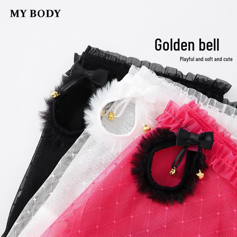 Ropa interior de malla con rombos de encaje sexy para mujer mybody