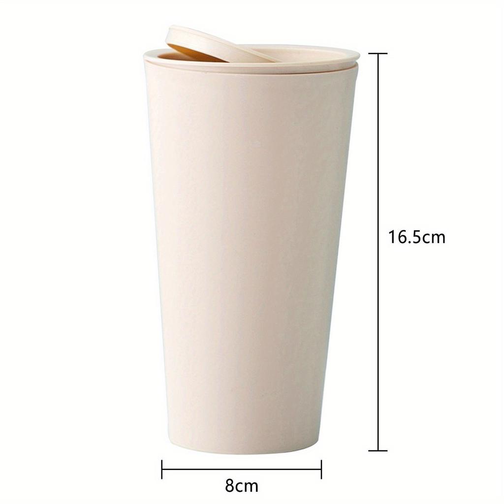Mini Desktop Bin Small Trash Can with Cover Bedroom Trash Can Garbage Can Clean Workspace Storage Box Home Desk Trash Can