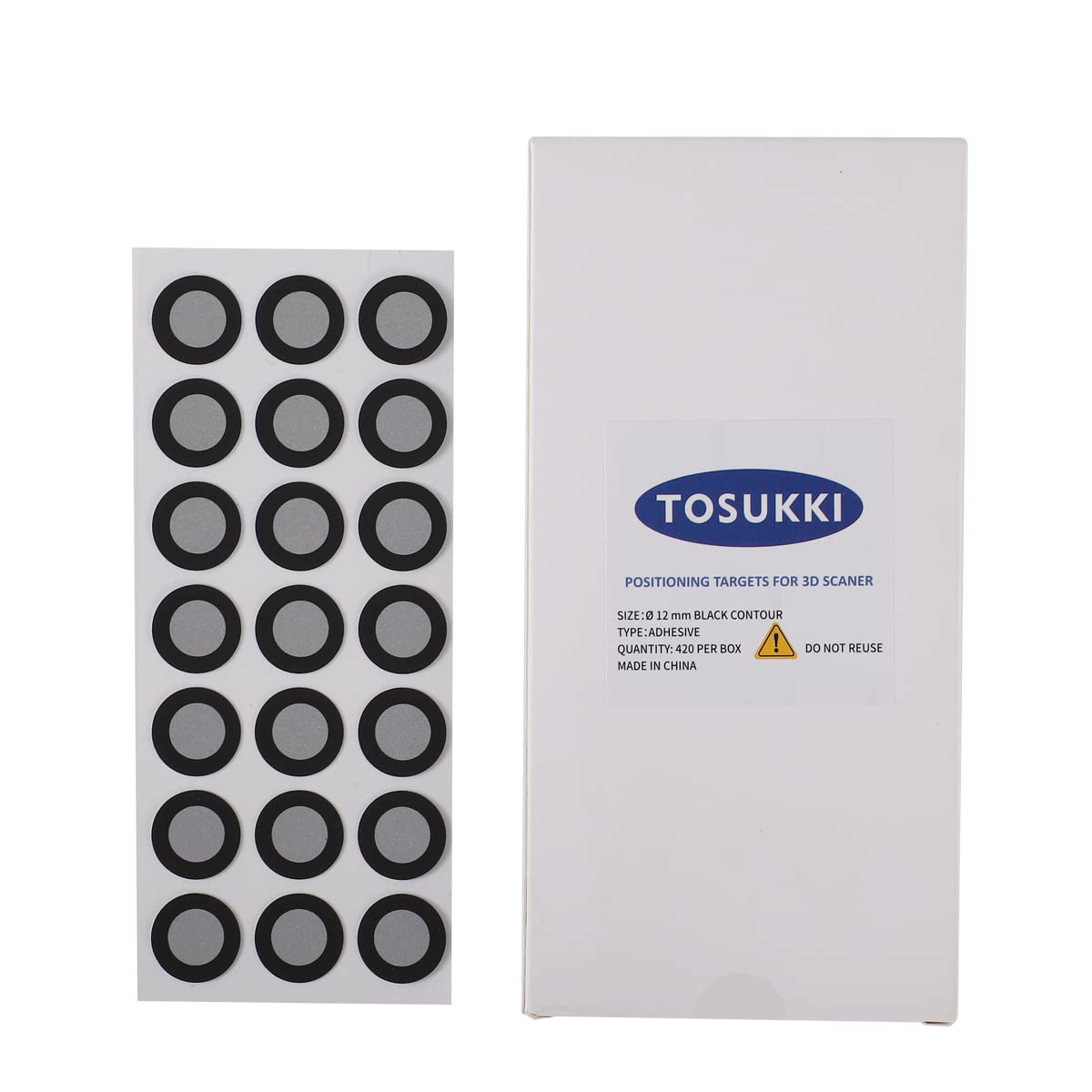 

TOSUKKI Ø12 mm Positioning Target for 3D Scanner and Optical
