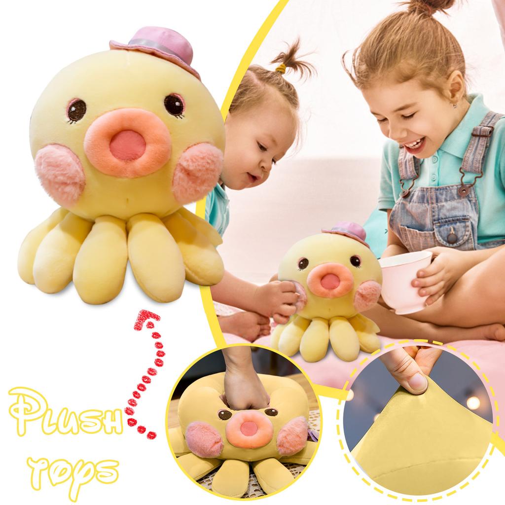 Cheap Plush Toy 7.9inch Stuffed Plushie Doll Soft Friend Hugging Squid