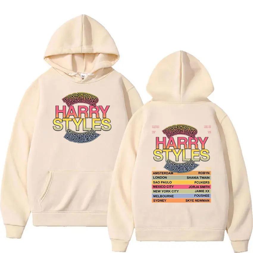 Harry Styles Kiss All The Time Disco Occasionally Tour 2026 Merch Hoodie Men Women Vintage Long Sleeve Oversized Clothing Hooded