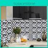 Elegant 10pc Kitchen Tile Stickers With Mosaic Pattern For Stylish Home Decor