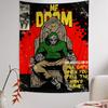 MF DOOM Buntes Wandteppich Wandbehang Hängendes Tarot Hippie Wandteppiche Schlafsaal Heimdekoration