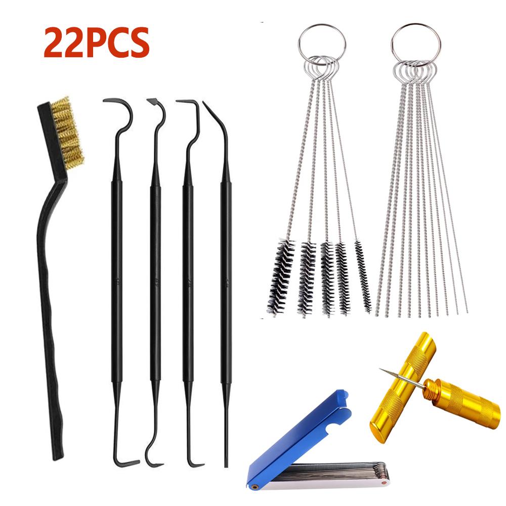 

Airbrush Spray Gun Nozzle Cleaning Repair Tool Double-end Nylon Hook Brushes Cleaning Brush Cleaning Needle Cleaning Set