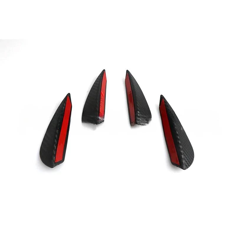 

4/6pcs Front Bumper Lip Decoration Diffuser Splitter Fins Body Spoiler Canard Auto Modified Canard Exterior Parts Universal