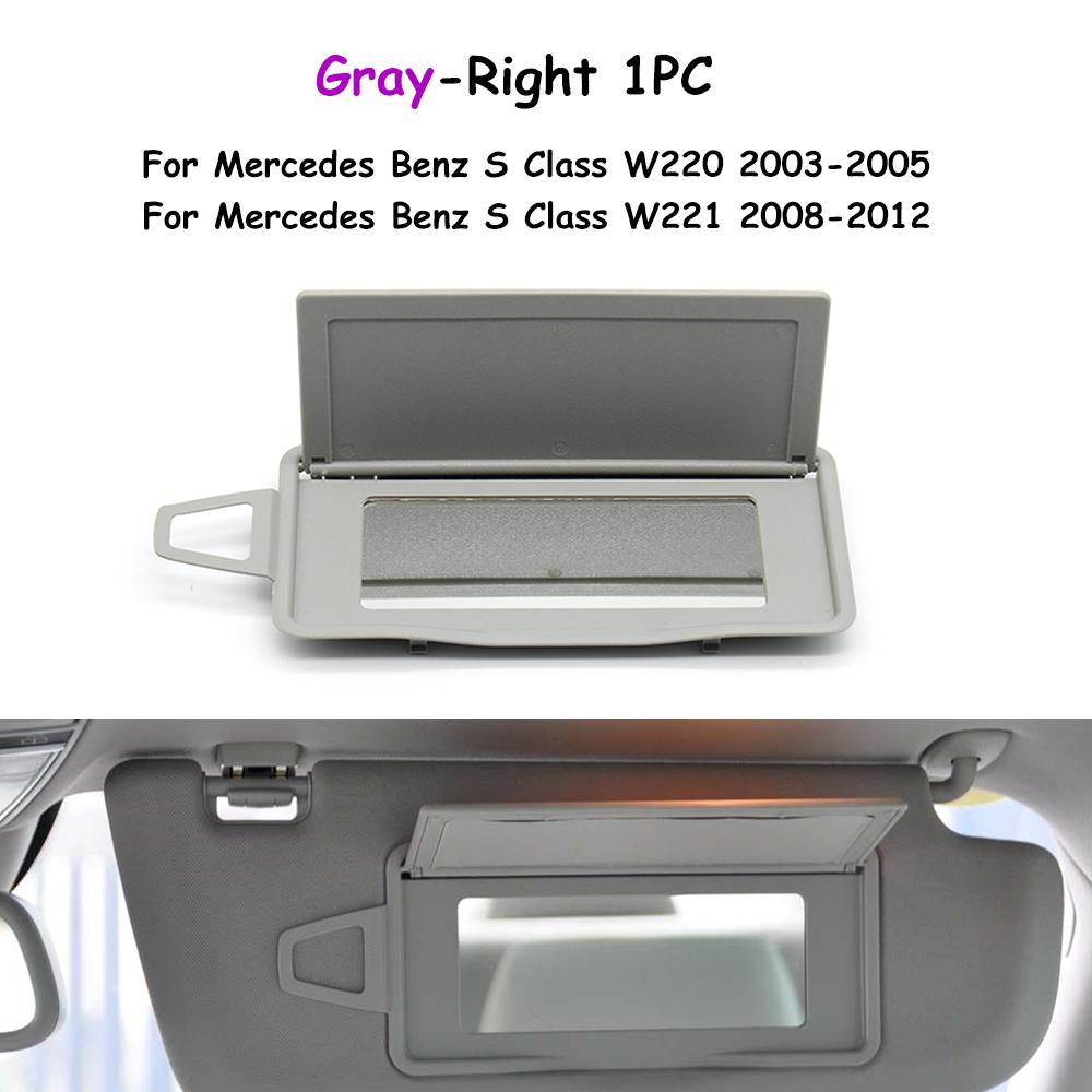 W220 W221 2003-2012 Parasole per Auto Parasole Copri Vetro Porta Specchietto per Trucco Pannello di Copertura Per Benz Classe S 2208100110 2208100210