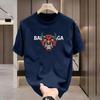 2026 Spring/Summer Printed Pure Cotton Men's and Women's Short-Sleeved T-Shirt - Fashion Trend Style - Home Use Round Collar