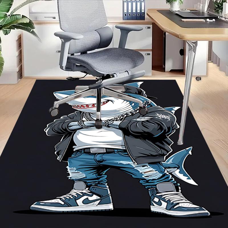 1pc shark streetwear Carpet, Office Rug Outdoor Mat Home Decor Area Carpet Festival