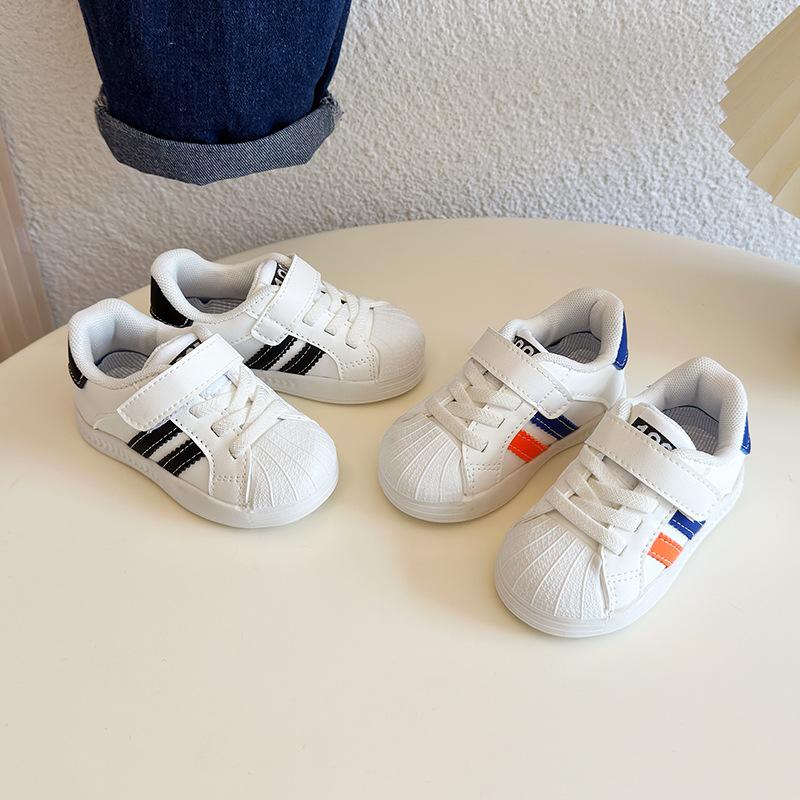2025 toddler shoes boys and girls little white shoes baby shoes soft sole spring and autumn children's non-slip baby girl shoes