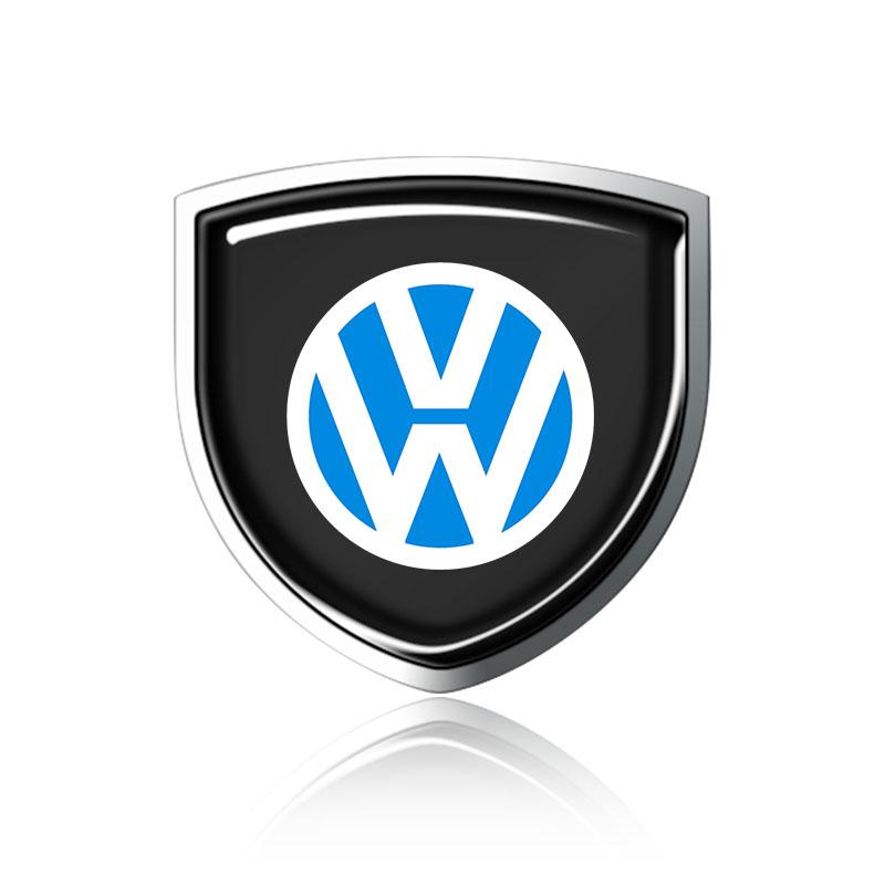 1 stk 3D Metall Auto Dørskjold Emblem Bil Karosserimerke Klistremerke For Volkswagen Tiguan Golf-4 5 6 7 MK6 B5 B6 B7 Jetta Lavida Polo Tiguan Passat