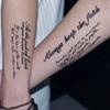 Waterproof Detachable Tattoo Accessories Alphabet Sticker Tattoo & Body Art Body Art Tattoo Sticker