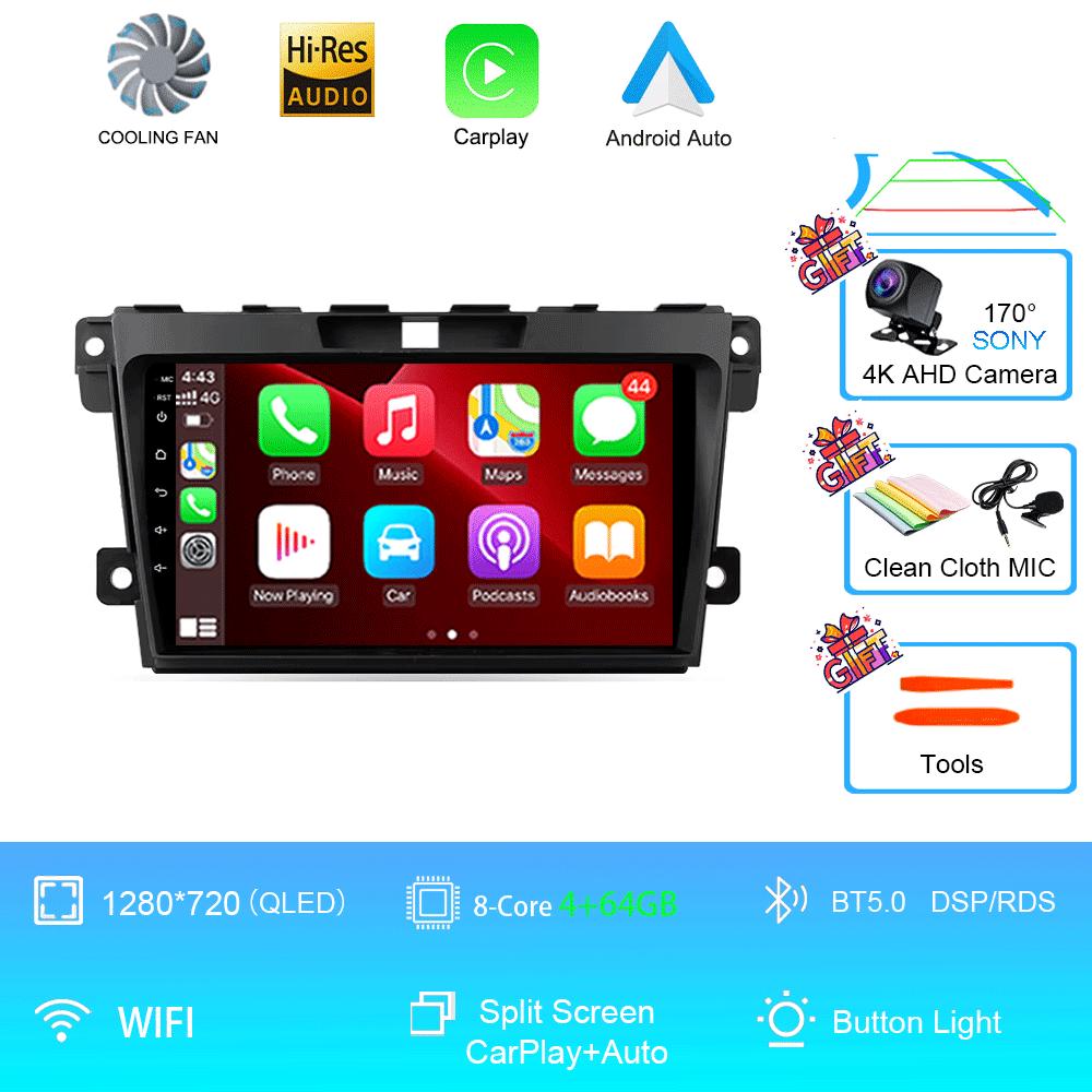 Car Radio Android 14 For 2007 2008 2009 2010 2011-2014 MAZDA CX-7 CX7 CX 7 GPS Navigation Multimedia Video Player DSP 4G No 2DIN