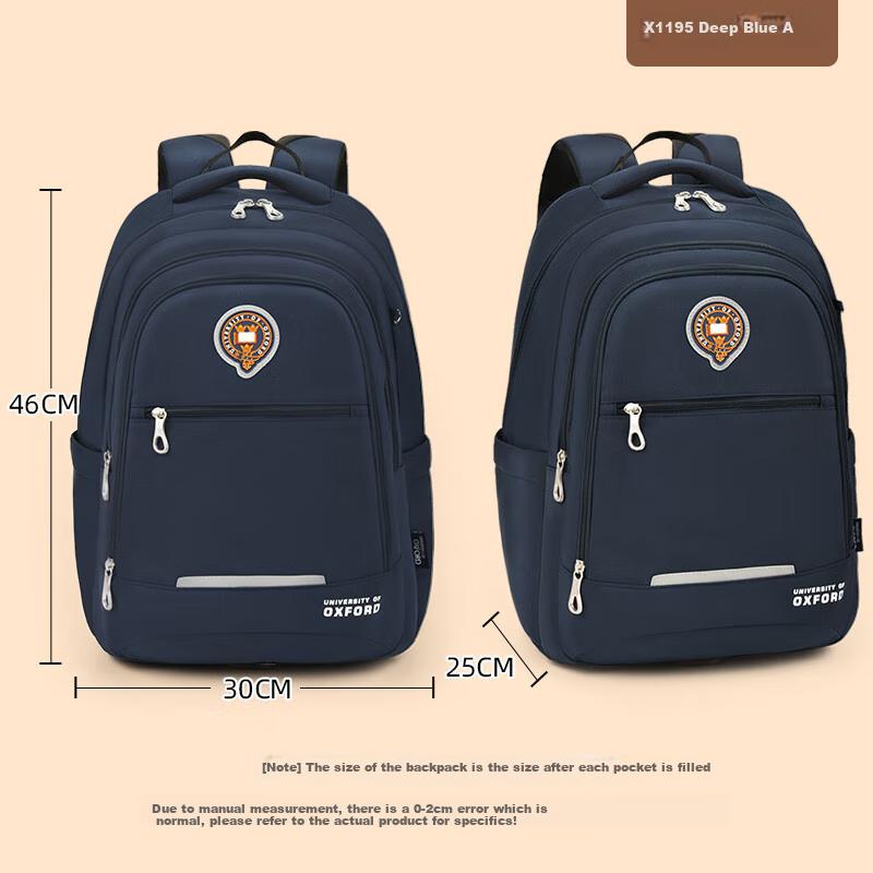 UNIVERSITY OF OXFORD Backpack for Middle School Boys, High School Students Backpack with Large Capacity,