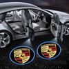 2 Buc/Set Lumină Emblemă Ușă Mașină LED Lampă de Bun Venit Proiector Laser Wireless Pentru Porsche Cayenne Macan 911 Gt3 918 928 944 968 Boxster Panamera