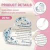 2D Flat, "Pour Ma Maman" Heart-Shaped Acrylic Decorative Plaque, Blue Floral Design & French Inscription, Suitable for Wall Decoration, Porch, Room, V